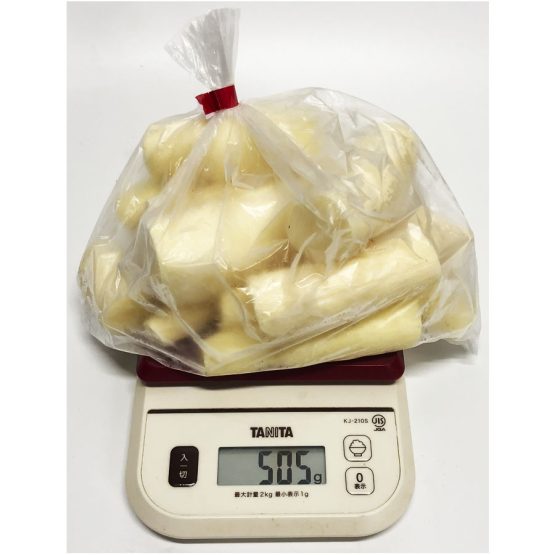 Mandioca Amarela Descascada fresca  Crua 1 kg-MS/A